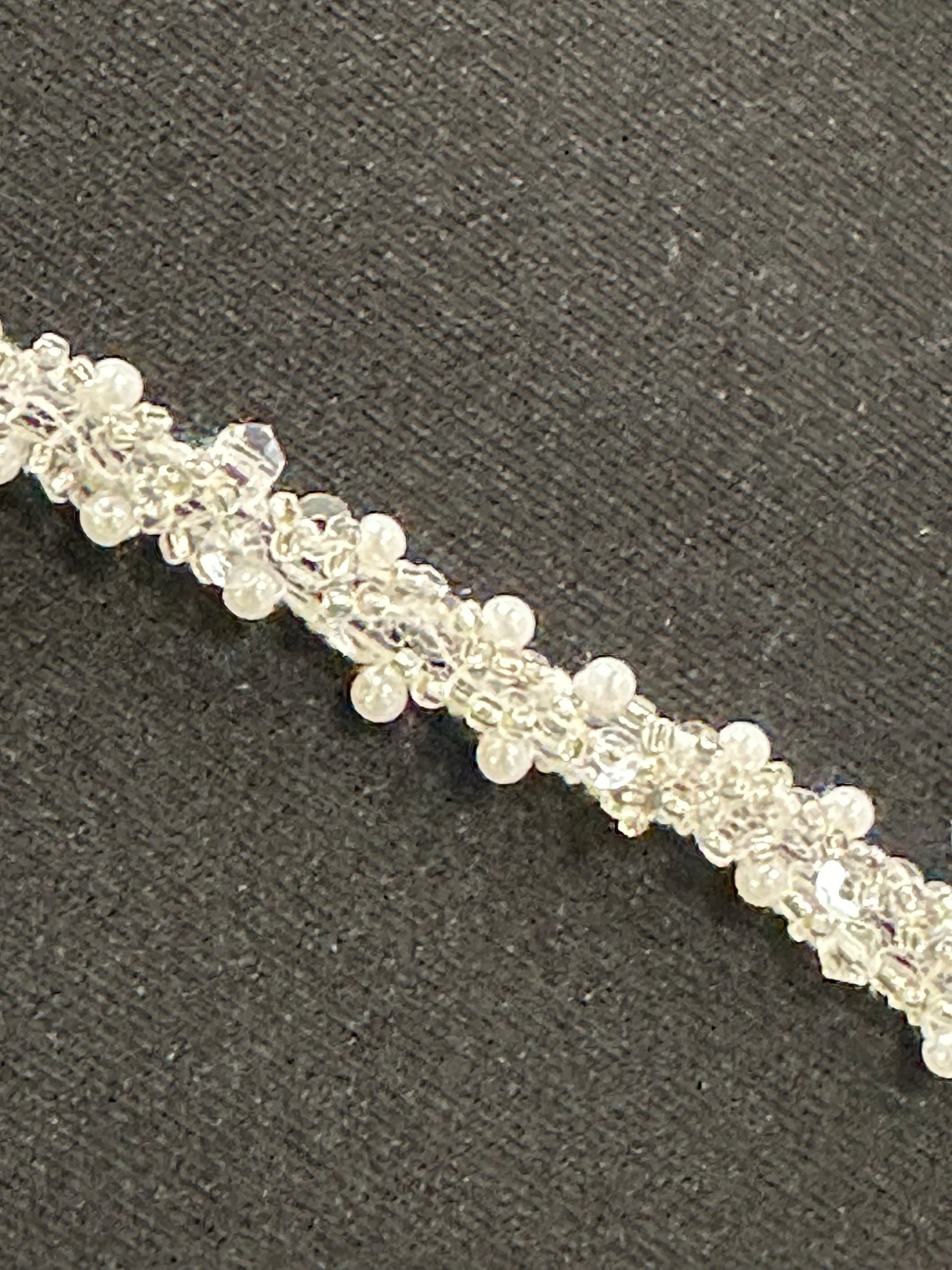 Ivory Beaded Dress Trim - New York (T572) Ivory Beaded Dress Trim - New York (T572)