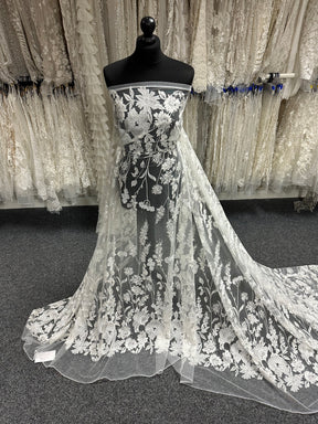 Ivory Embroidered Lace - Genby