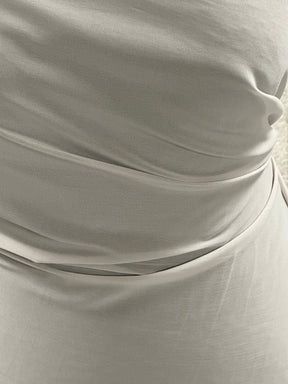 Grey Polyester Chiffon Fabric - Serendipity