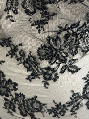 Black Raschel Lace - Jayne