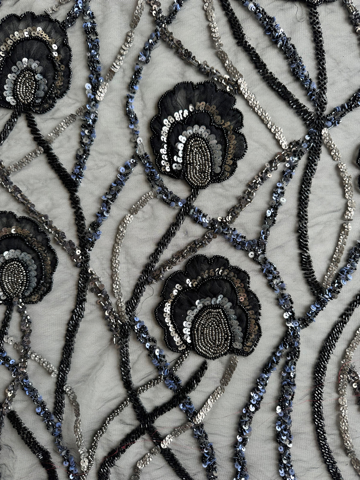 Black Beaded Lace - Betty