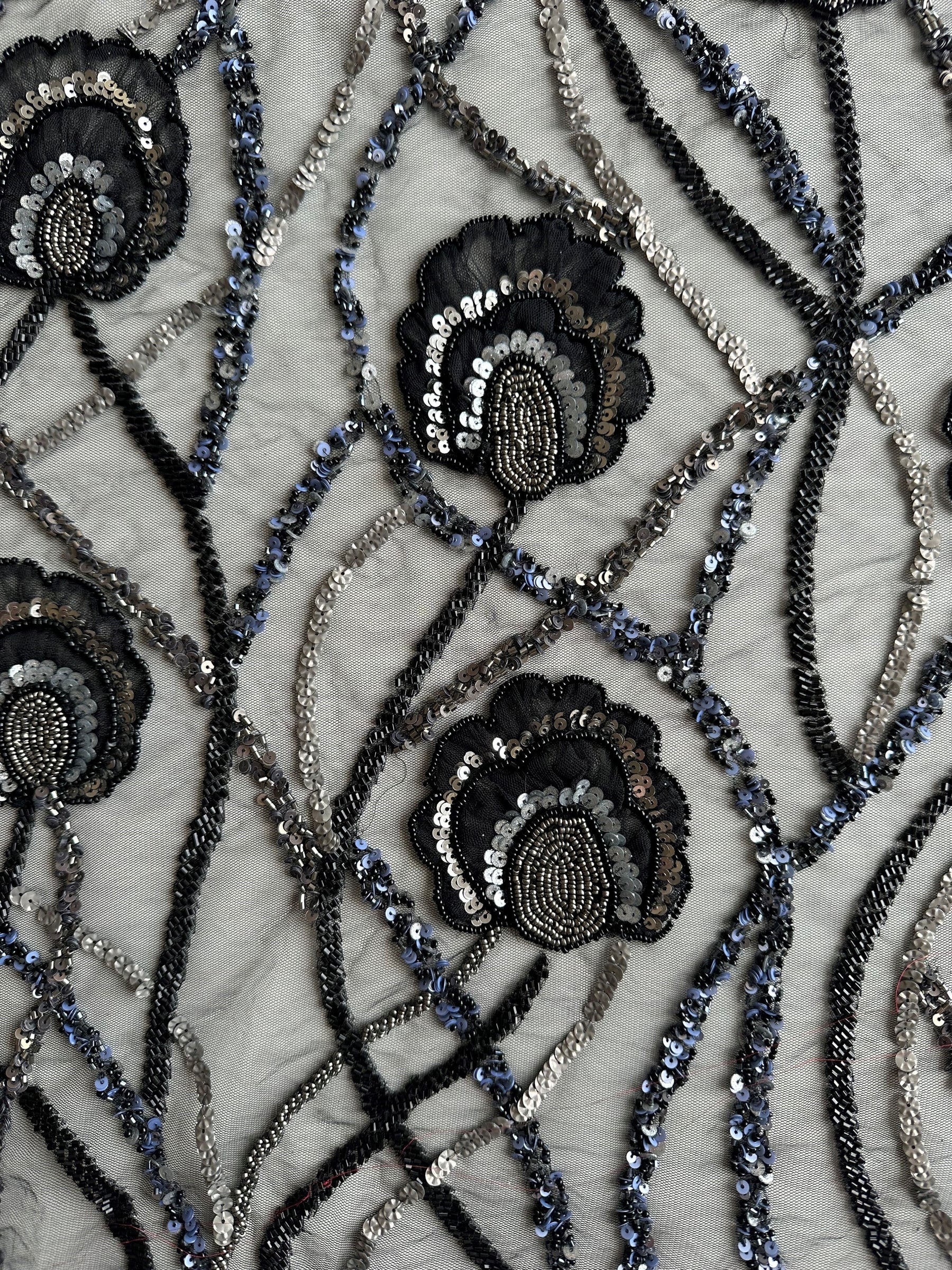 Black Beaded Lace - Betty