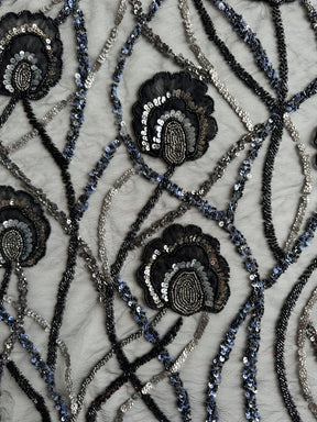 Black Beaded Lace - Betty