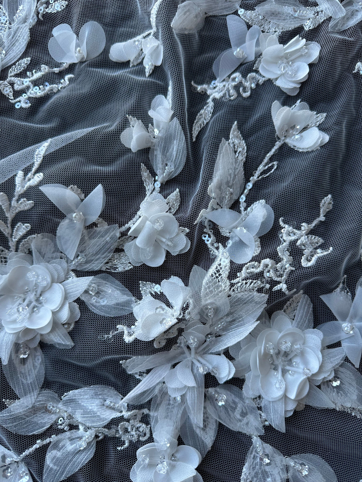 Ivory 3D Flower Lace - Oktober