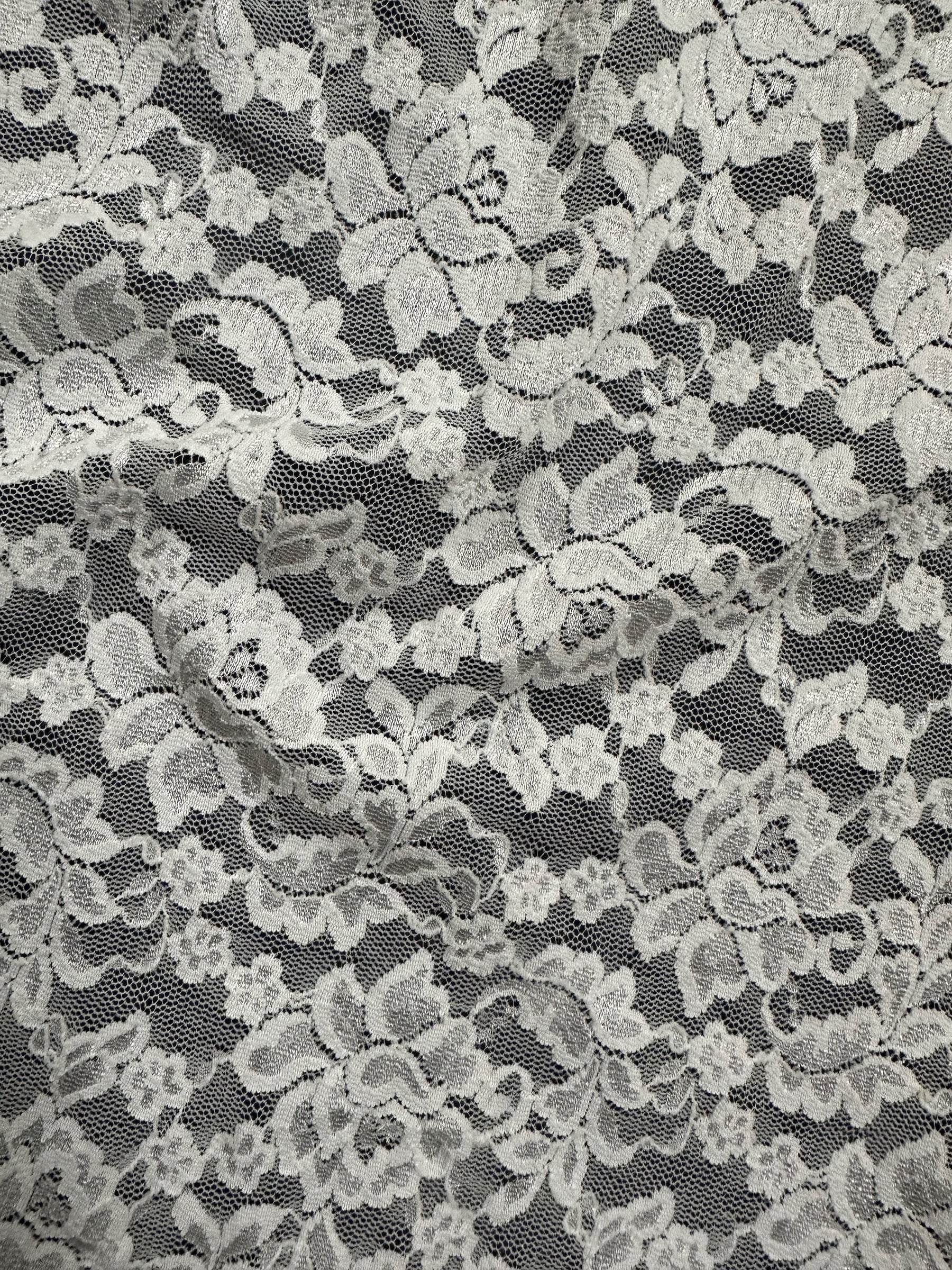 Ivory Stretch Raschel Lace - Perugia