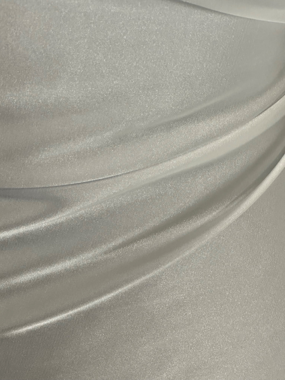 Ivory Polyester Stretch Satin - Virtuoso
