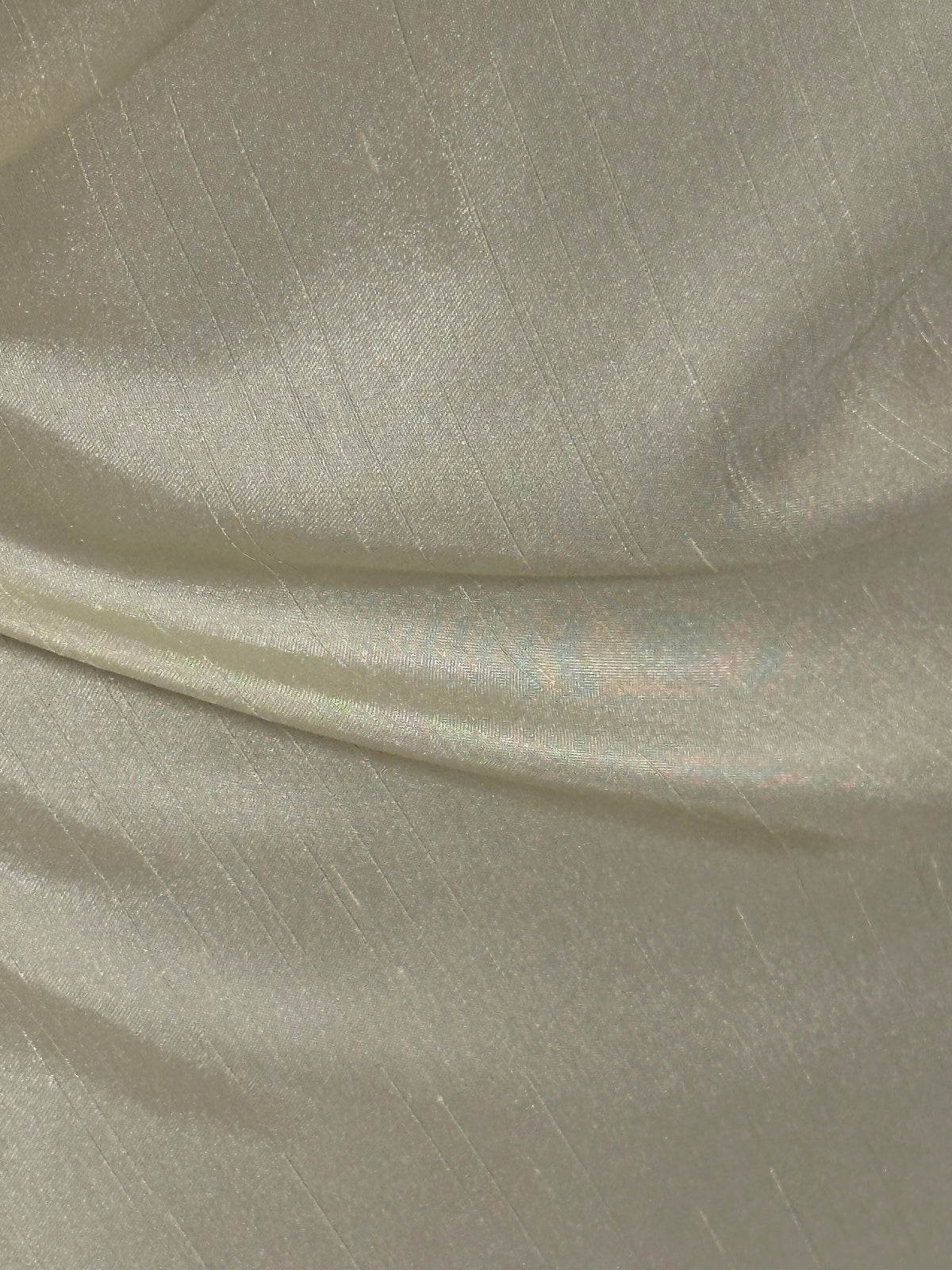 Cream Polyester Satin Backed Dupion - Clarity (P967)