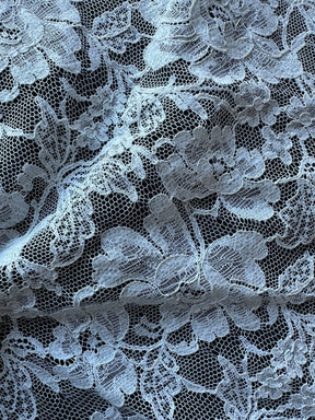 Ivory Corded Chantilly Lace - Grusso