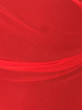 Scarlet Polyester Chiffon - Benevolence