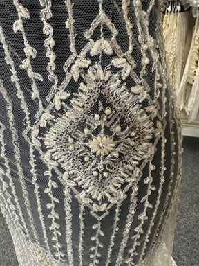 Ivory Beaded Lace - Barbara