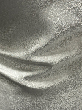Ivory Silk Brocade - Chrysanthemum