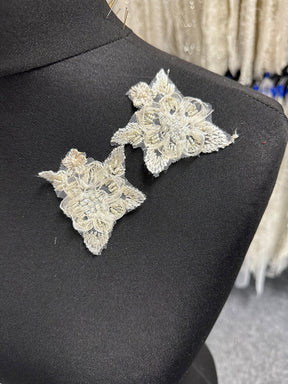 Ivory Bead and Ribbon Lace Appliques - Context