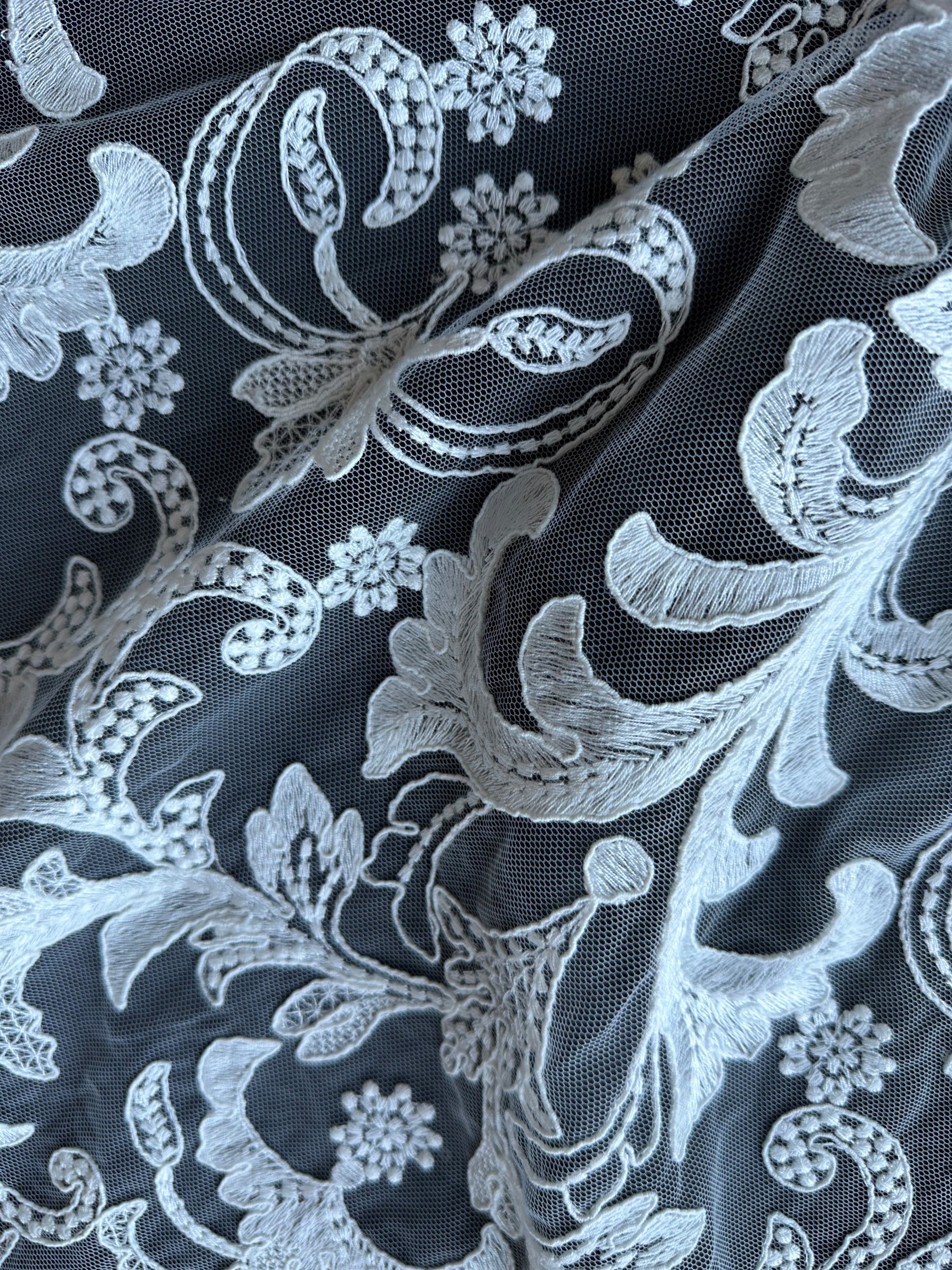 Ivory Corded Lace – Marika