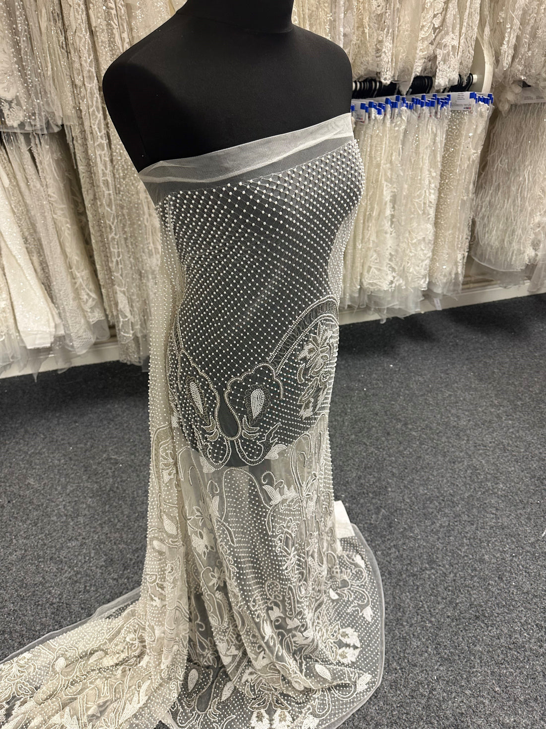 Ivory Beaded Lace Arabella