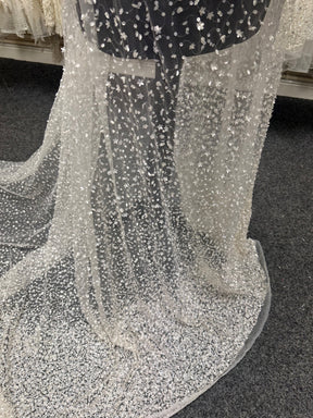 Ivory Sequin Lace - Caris