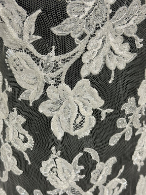 Ivory Embellished Chantilly Lace - Henri