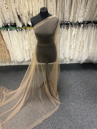 Nude Illusion Stretch Tulle - Illusionary