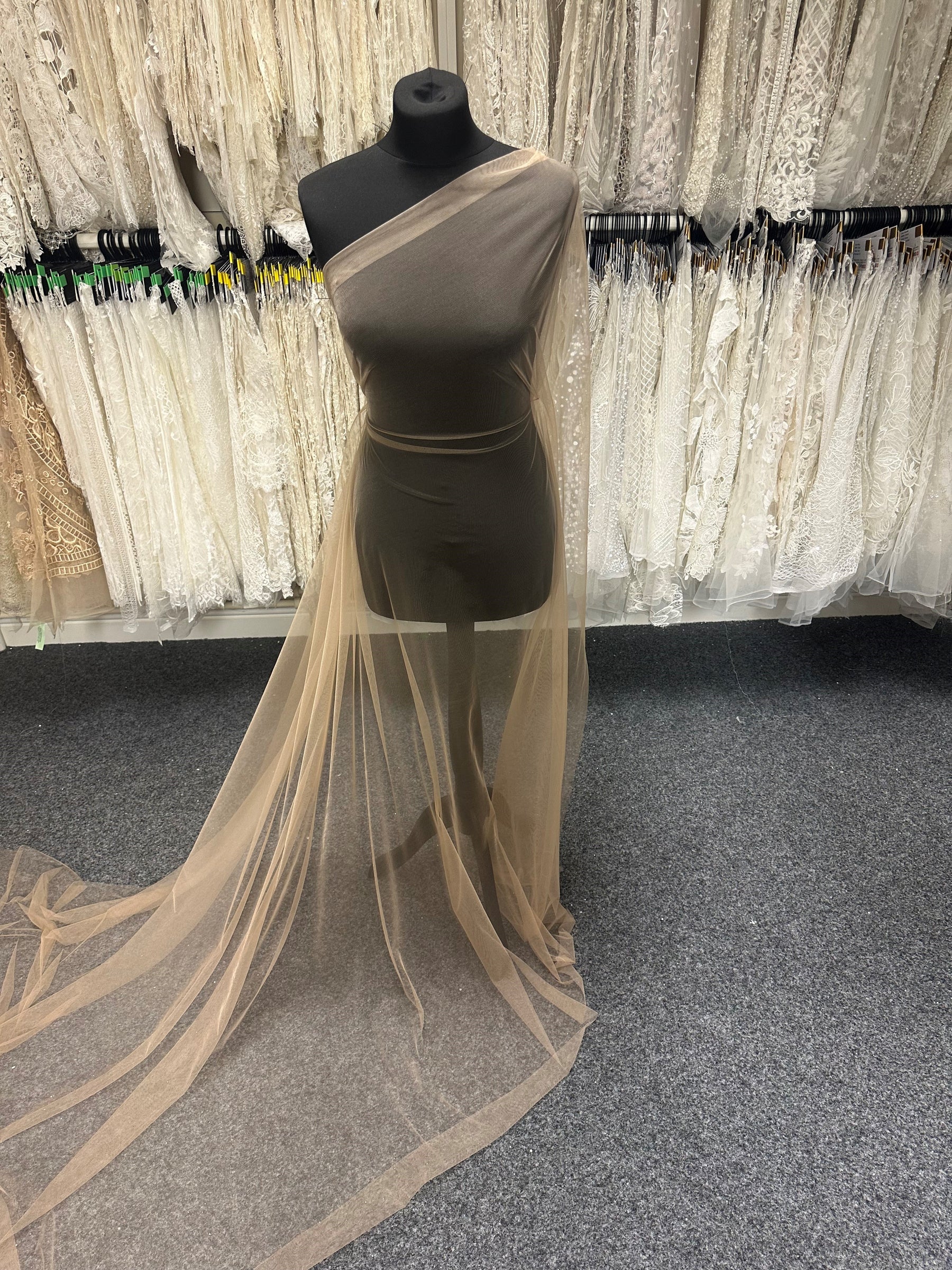 Nude Illusion Stretch Tulle Illusionary