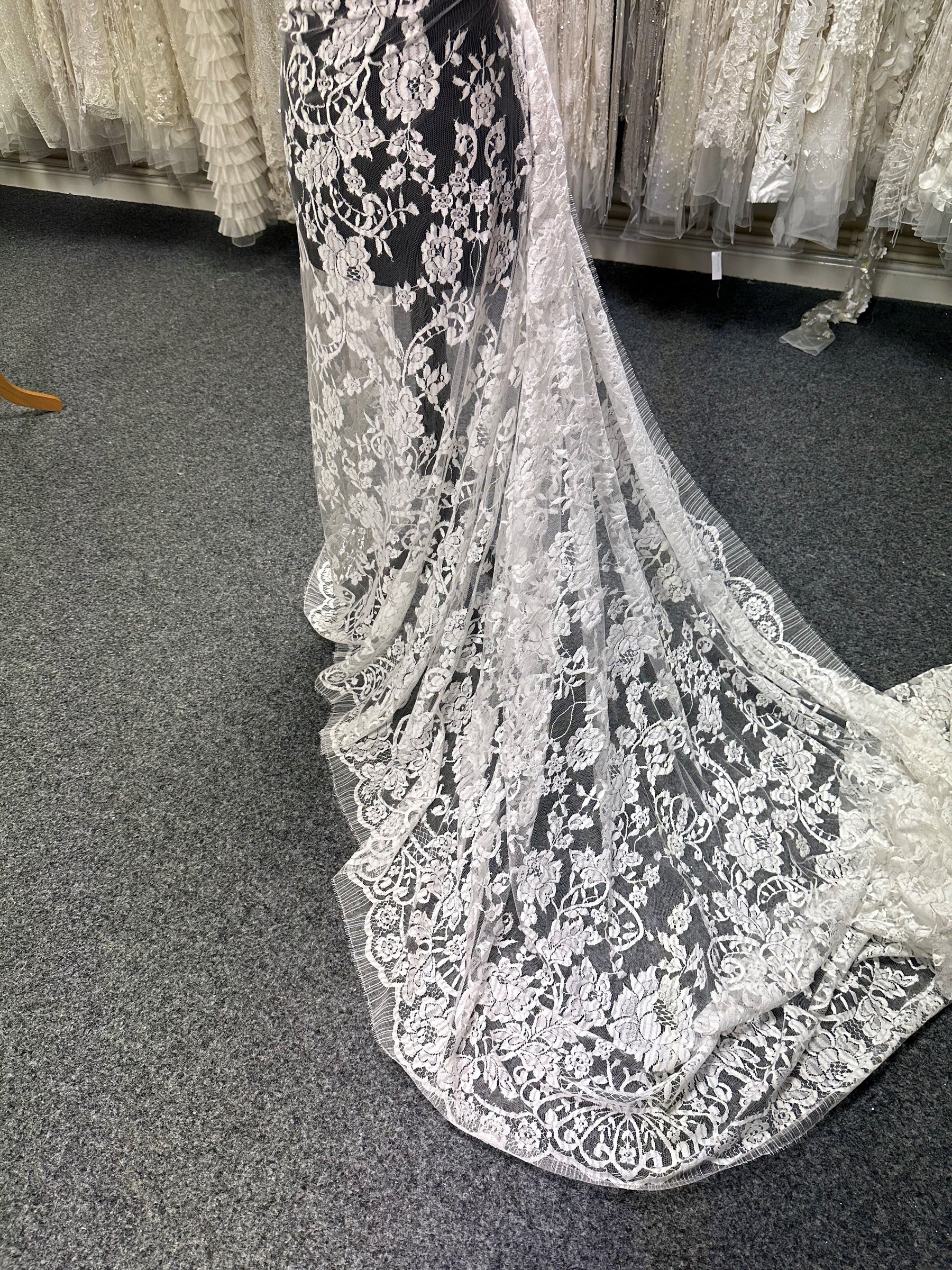 Ivory Organic Chantilly Lace - Nola