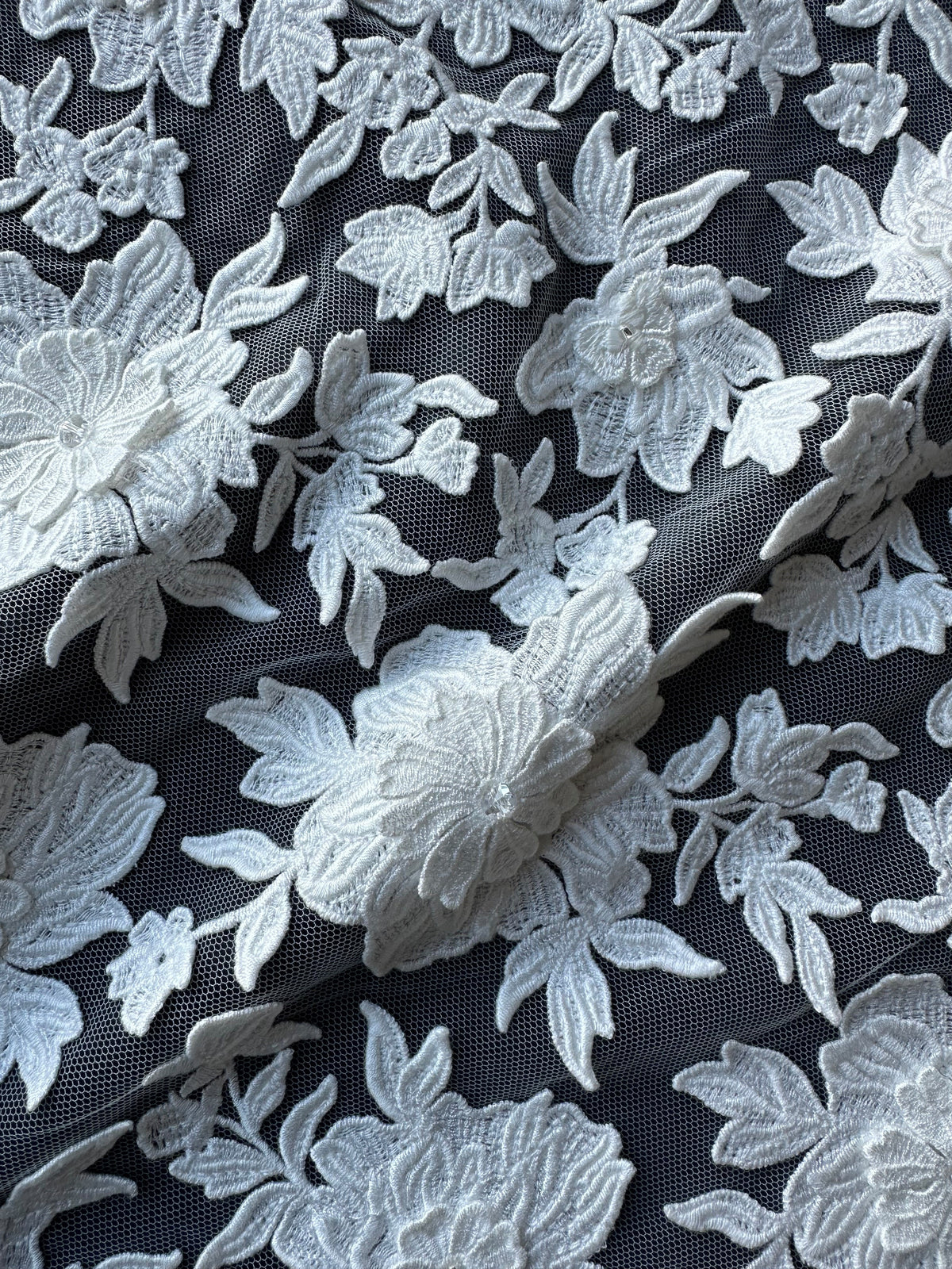 Ivory Embroidered Lace - Fonda