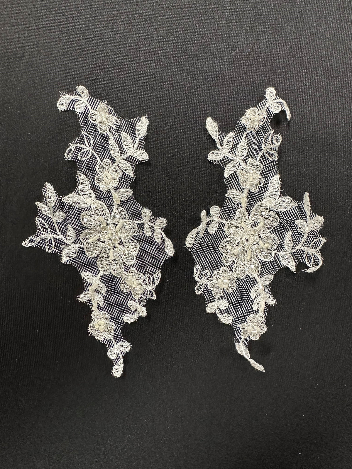 Ivory Beaded Lace Appliques - Feisty