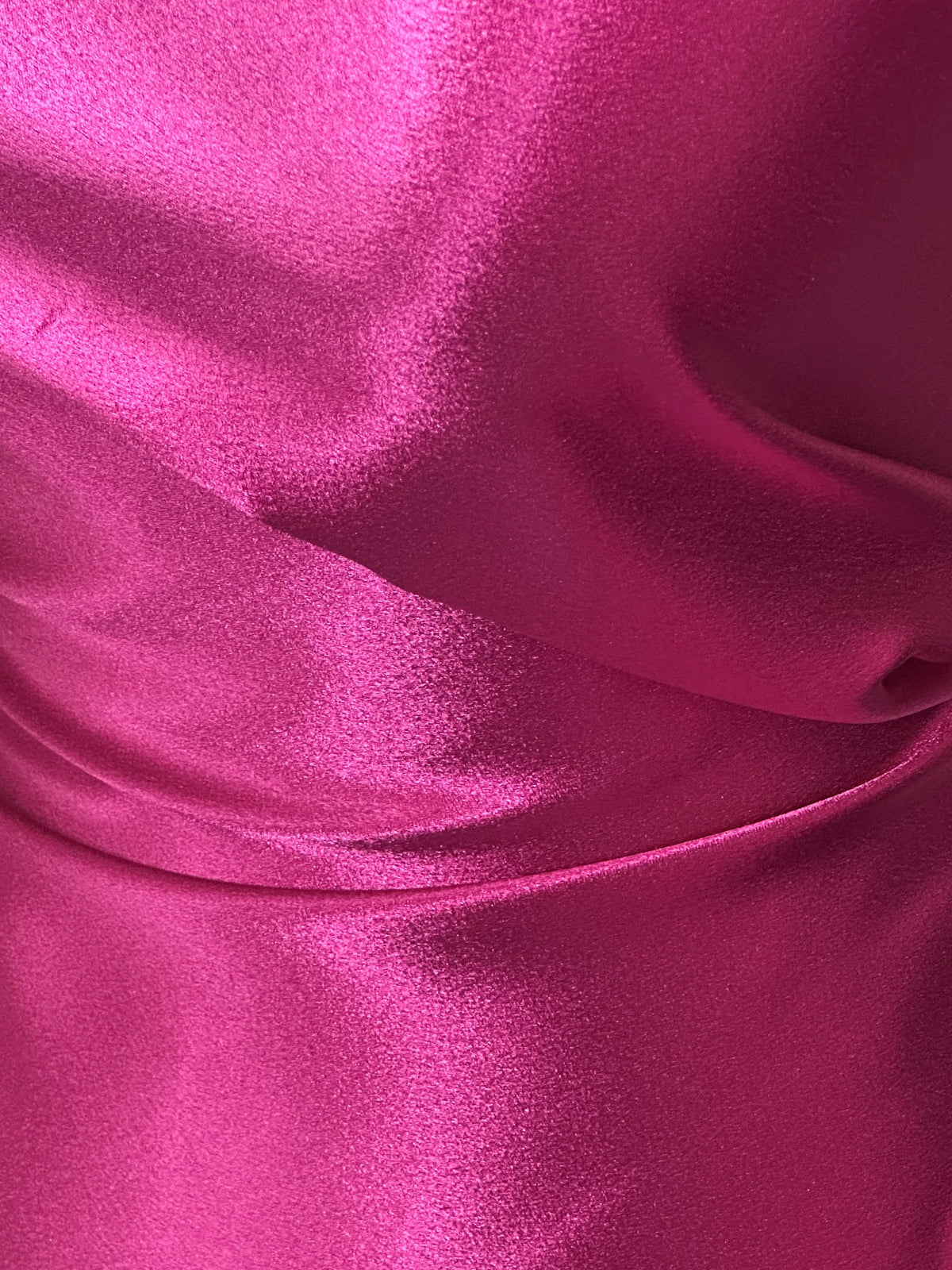 Fuchsia Polyester Crepe Back Satin - Desire