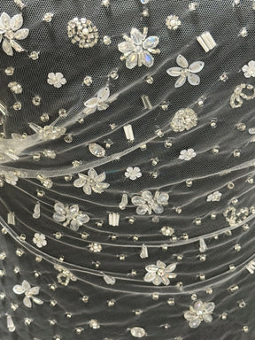 Ivory Hand Beaded Lace - Quinta