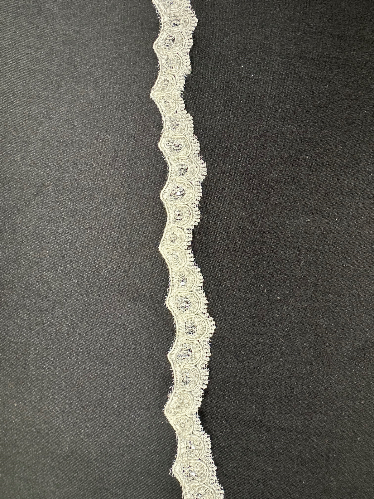 Ivory Beaded Lace Trim - Ashanti