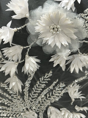 Ivory 3D Bridal Lace - Winnifred