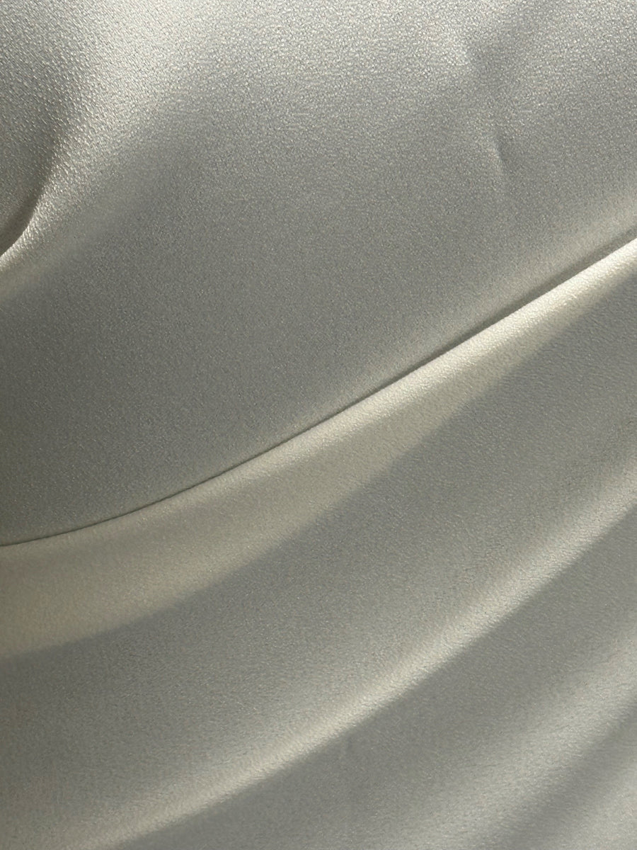 Pale Ivory Polyester Crepe Ph4010