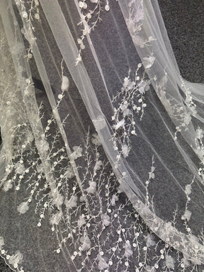 Ivory 3D Floral Lace - Lamar