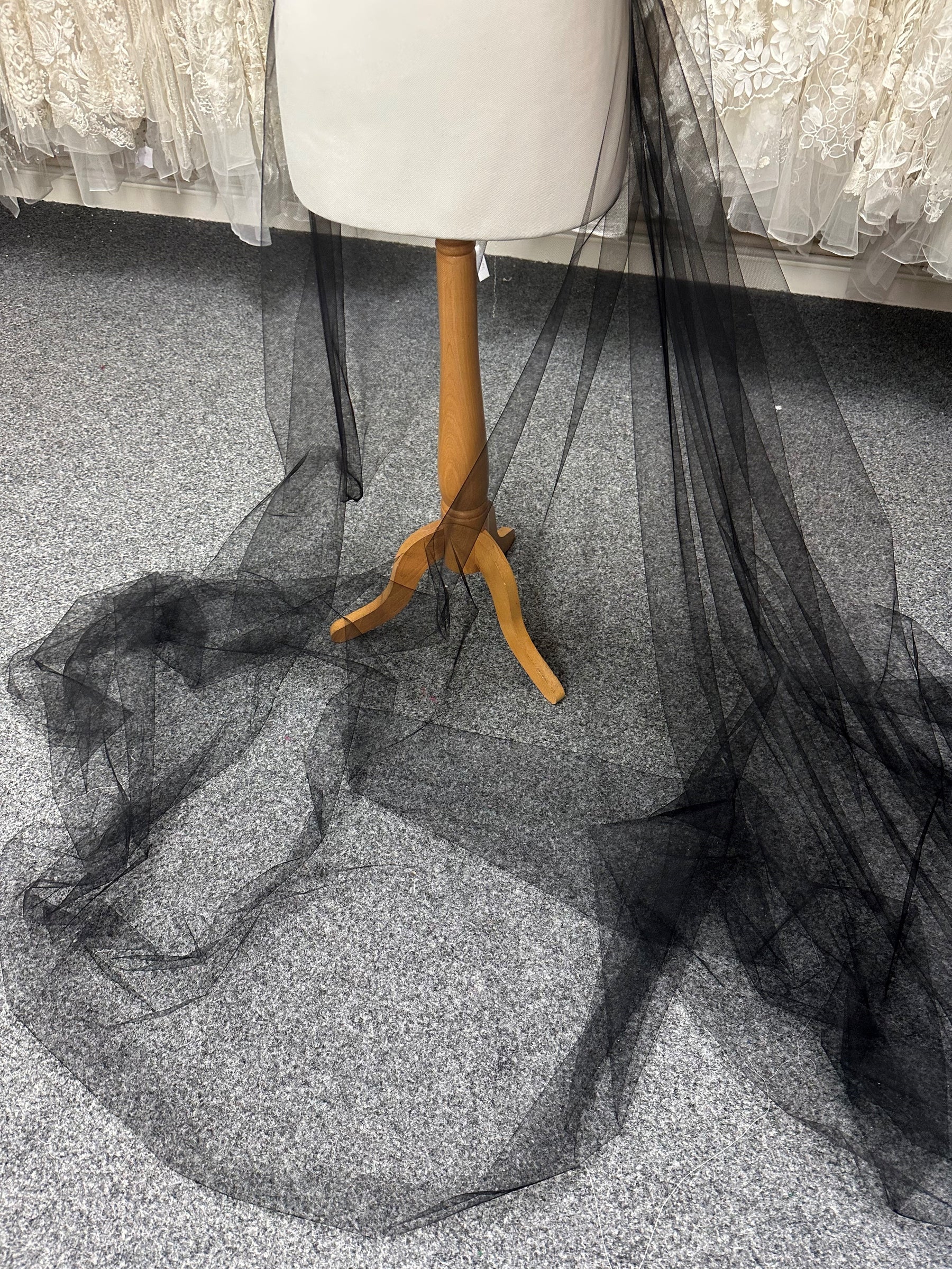 Black Tulle for Veils - Baritone