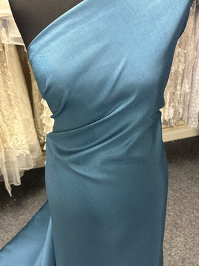 Teal Polyester Satin Backed Dupion - Clarity