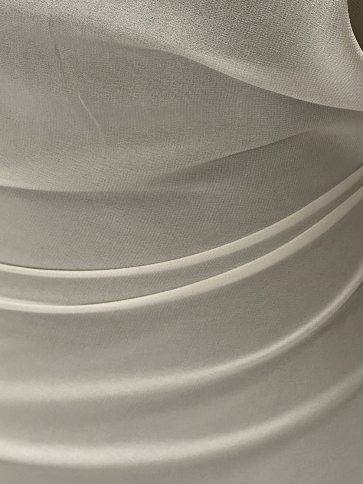 Silver  Polyester Chiffon Fabric - Serendipity