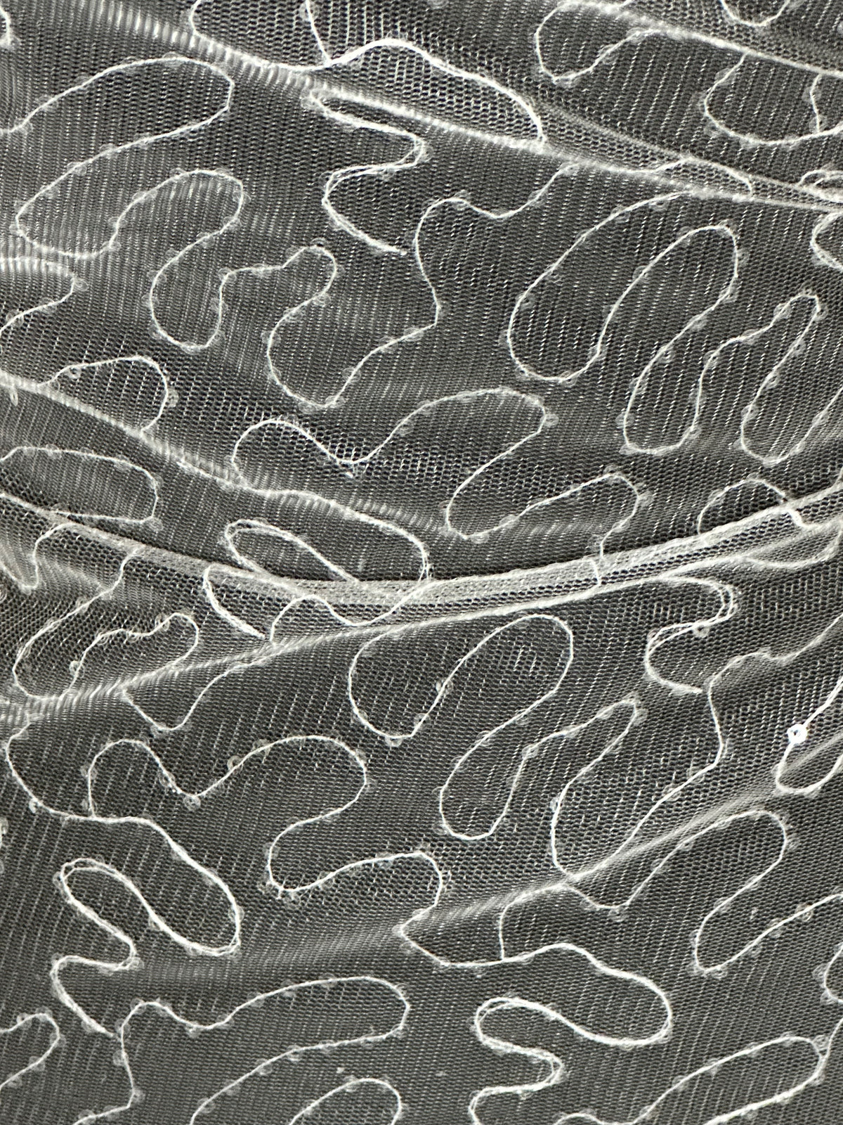 Ivory Meander Sequin Tulle - Aplomb