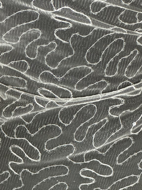 Ivory Meander Sequin Tulle - Aplomb