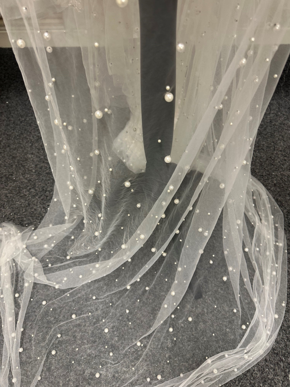 Ivory Pearl Embellished Tulle - Supremacy
