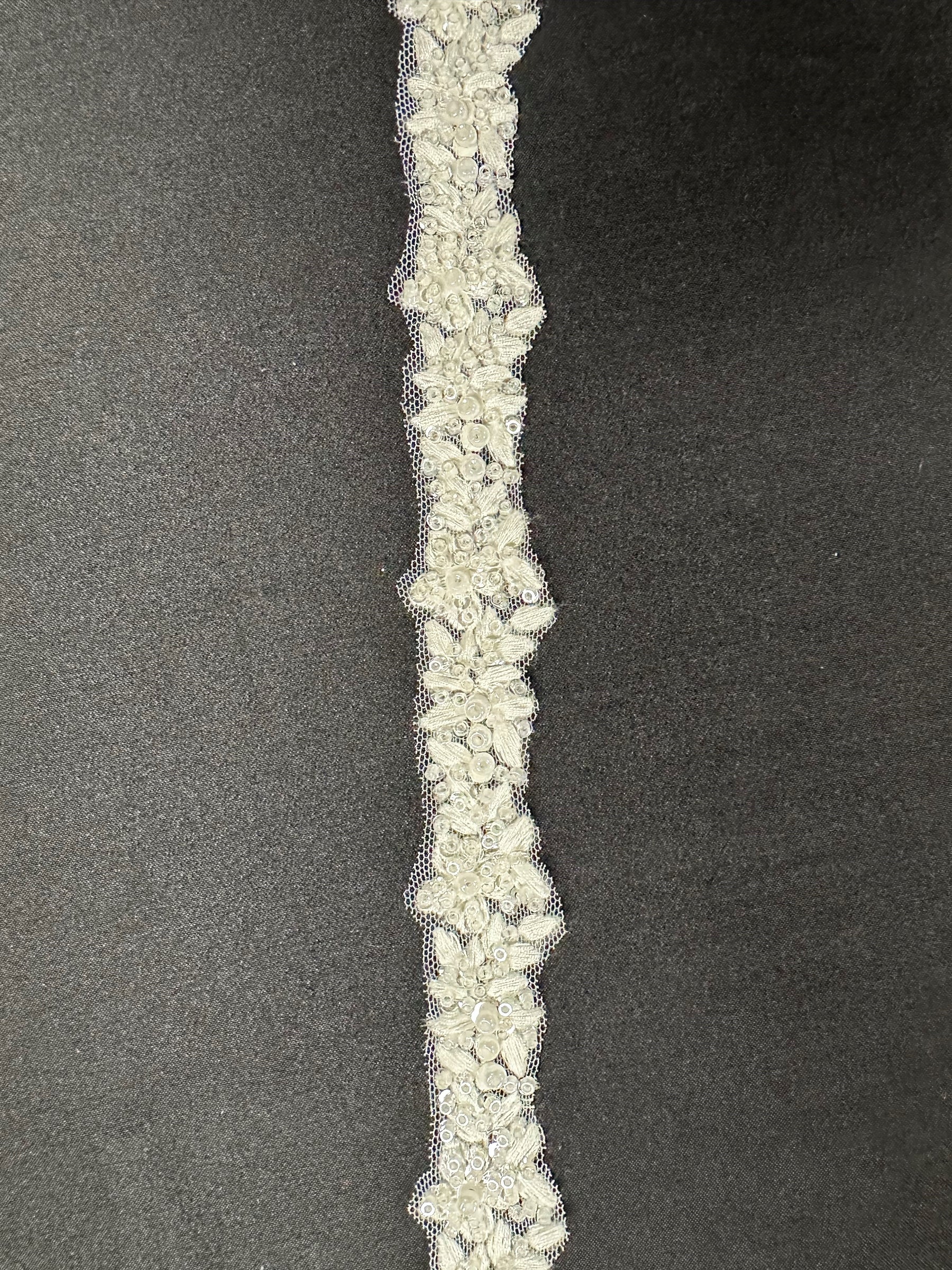 Ivory Beaded Lace Trim – Lior