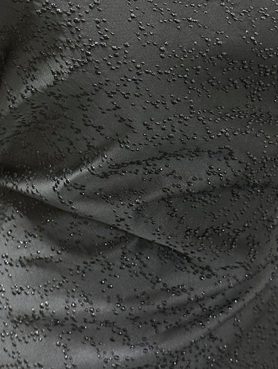 Ivory Jacquard Spot Fabric Glee