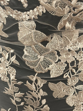 Caramel Embroidery Lace - Garbo