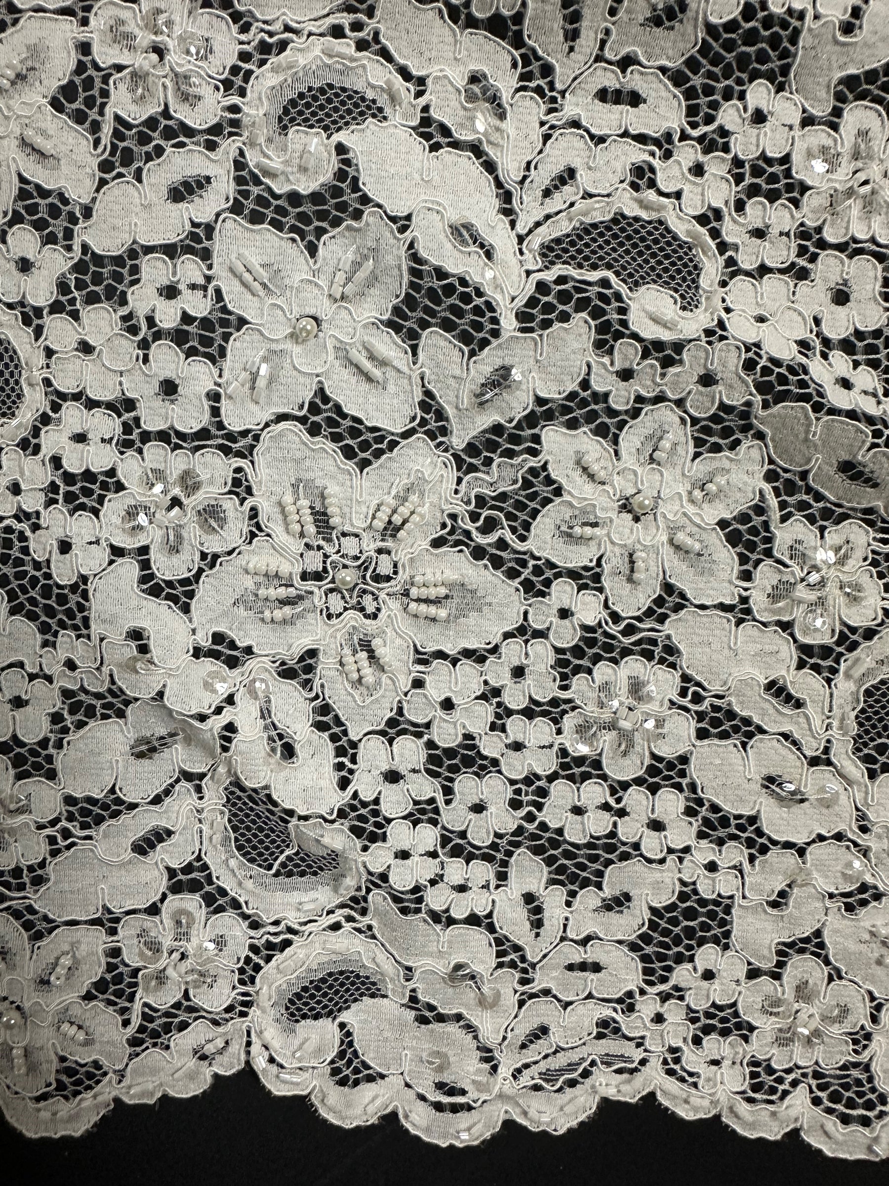 Ivory Beaded and Corded Lace - Annabel (CF)