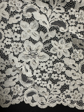 Ivory Beaded and Corded Lace - Annabel (CF)