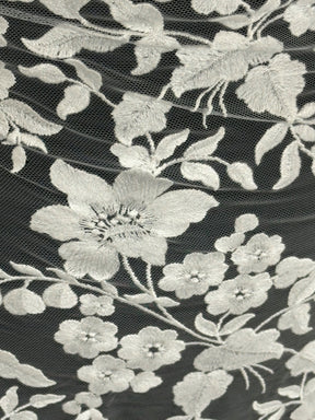 Ivory Embroidered Lace - X579