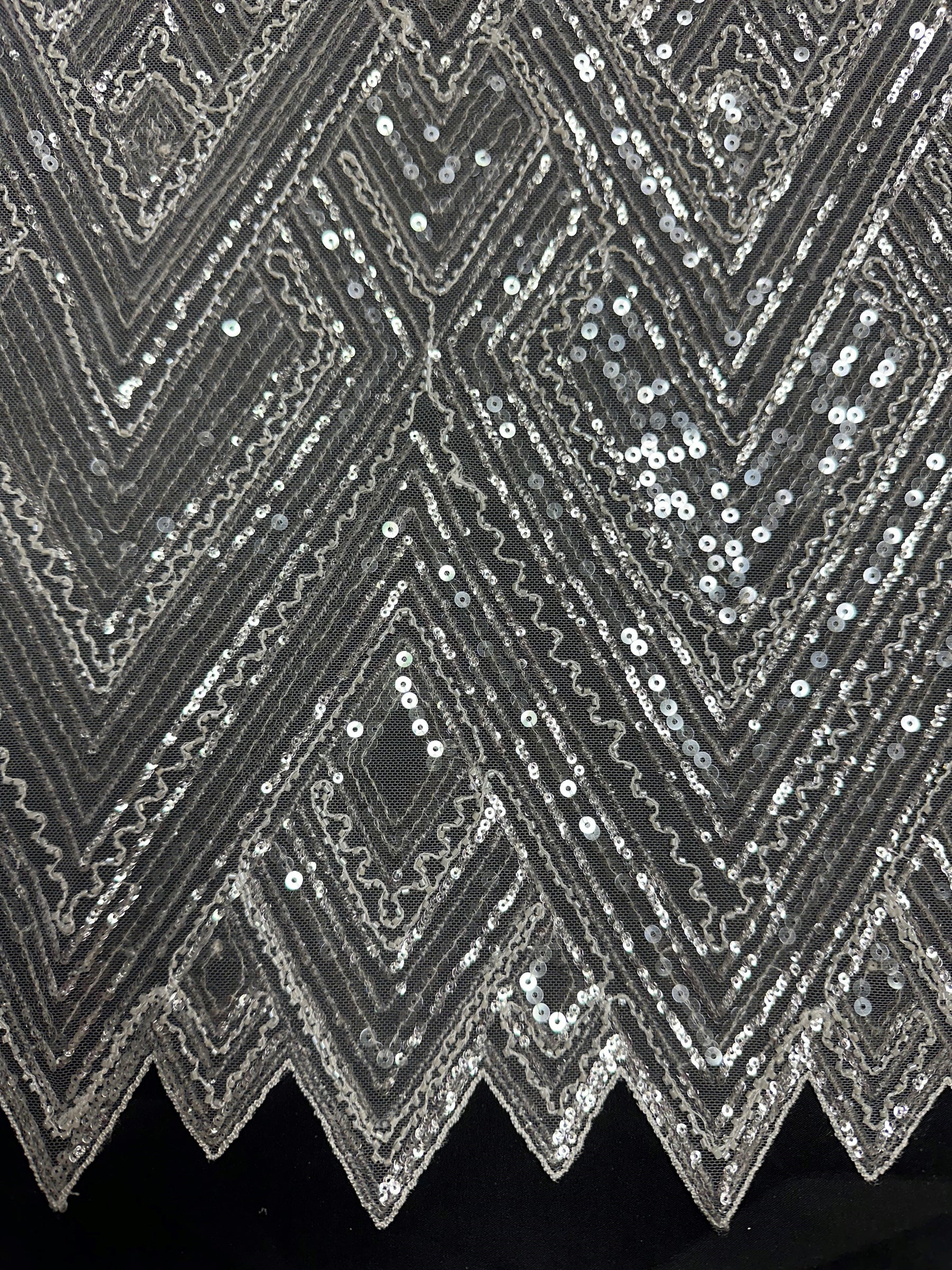 Ivory Sequined Tulle - Angola