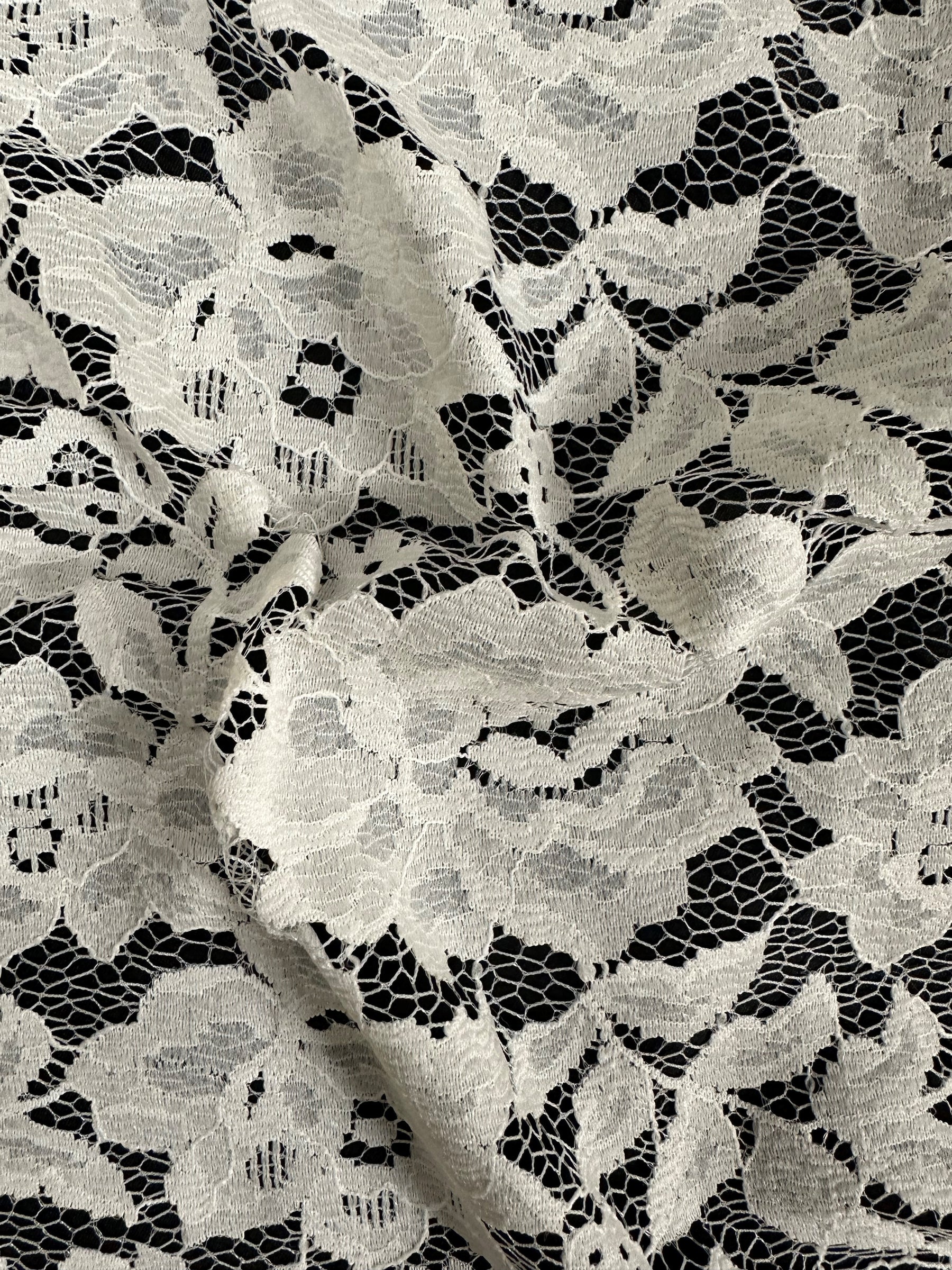 Ivory Raschel Lace - Jenica