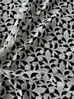 Ivory Glitter Guipure Lace - Izzy