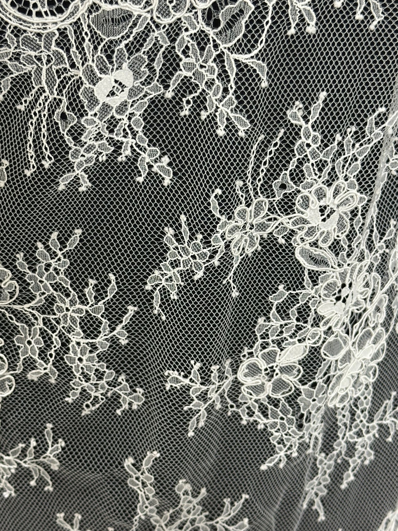 Ivory Corded Raschel Lace Nubia
