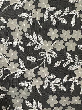 Ivory 3D Embroidered Lace – Florence (CF)