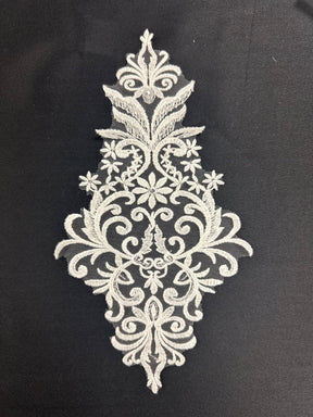 Ivory Sequin Lace Applique - AP 183 (CF)