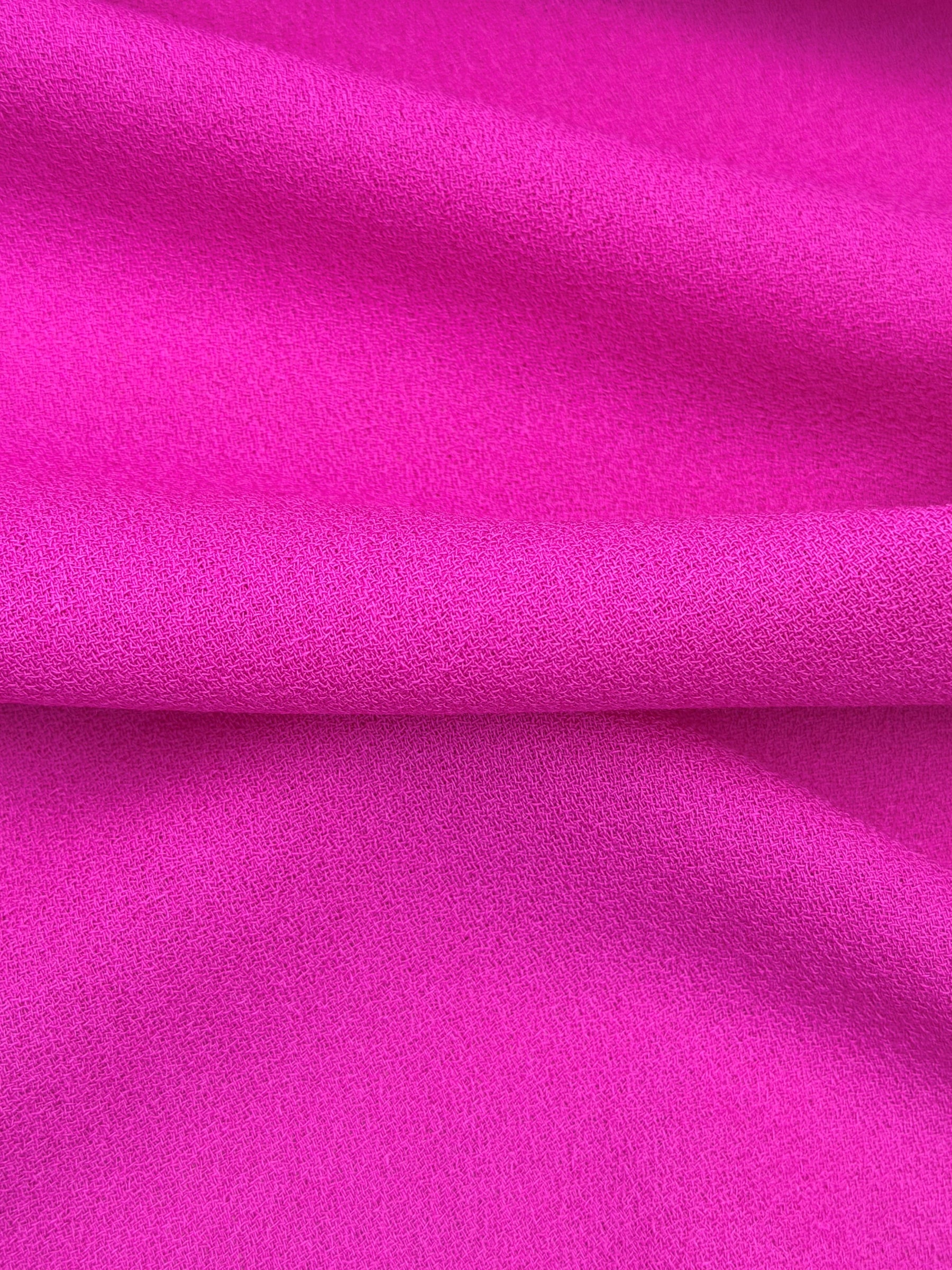 Cerise Italian Wool Crepe - P640